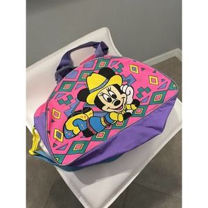Vintage Walt Disney Imaginings Kids Minnie Mouse Cowgirl Colorful Small Bag